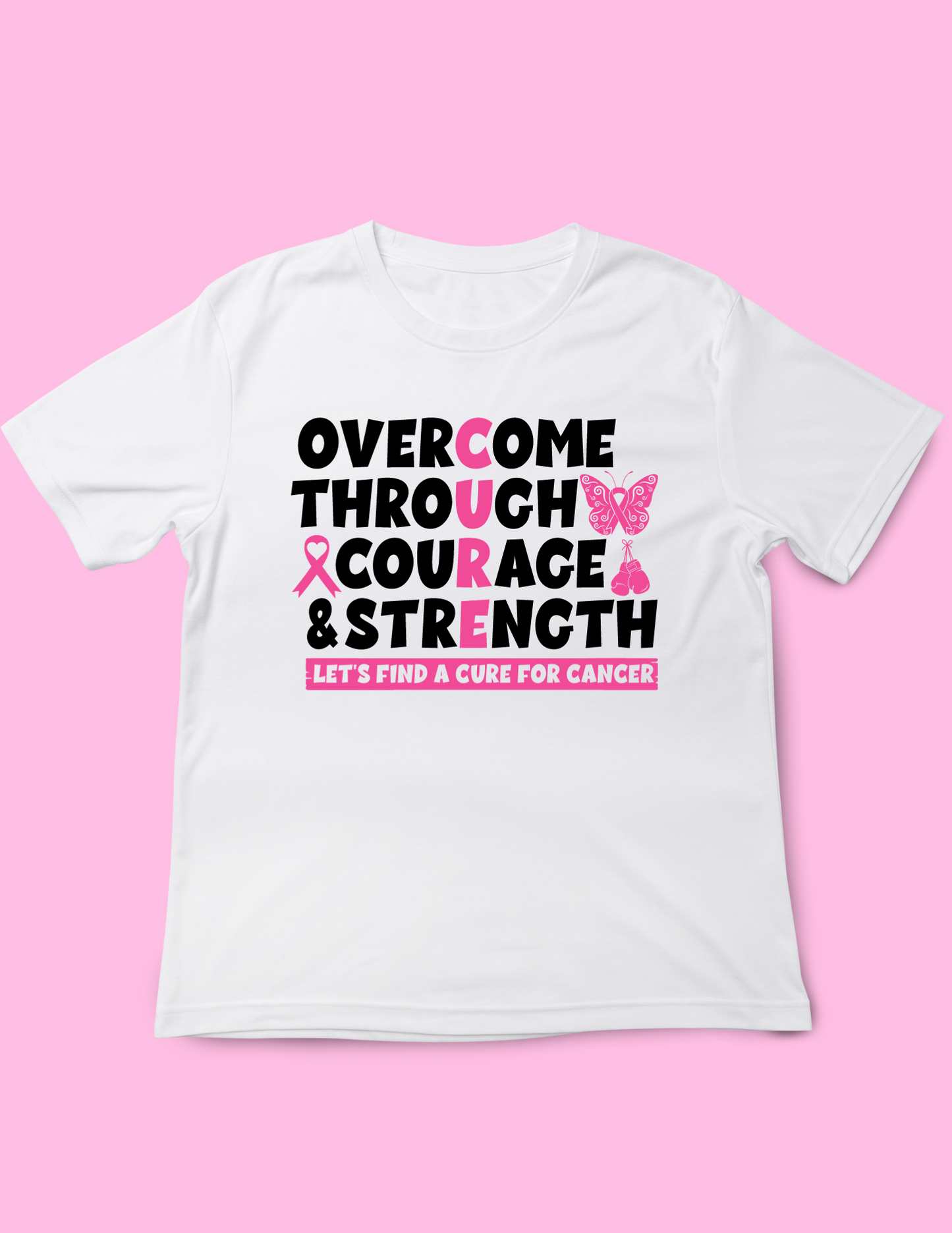 Overcome Through Courage and Strength - Breast Cancer