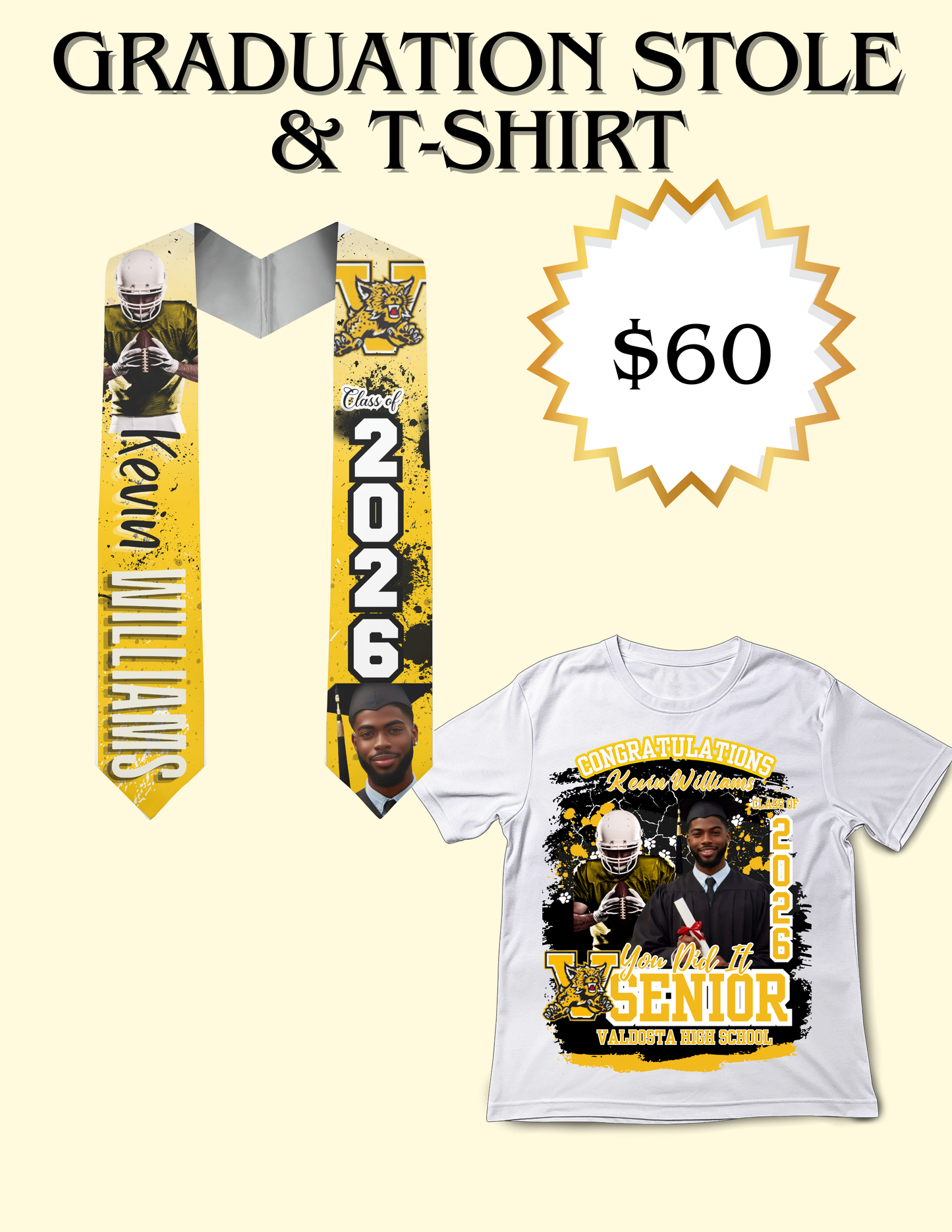 Graduation Stole and T-Shirt