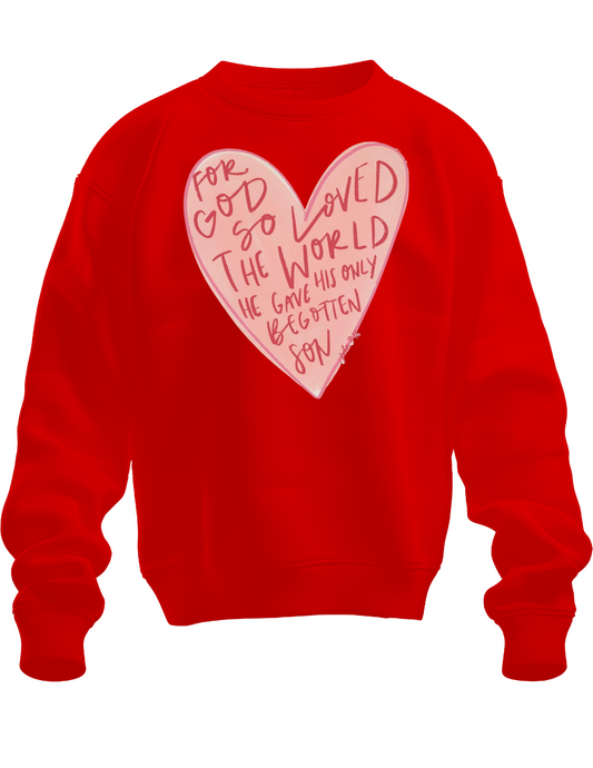 John 3:16 - Pink Heart