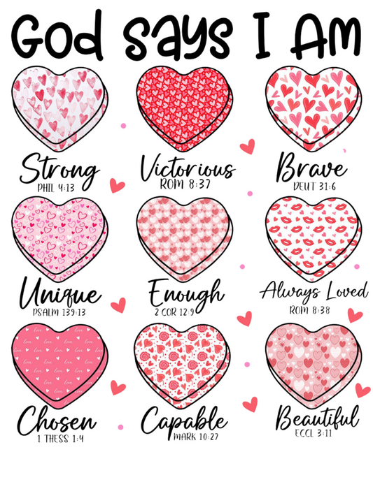 God Says I Am (Hearts)