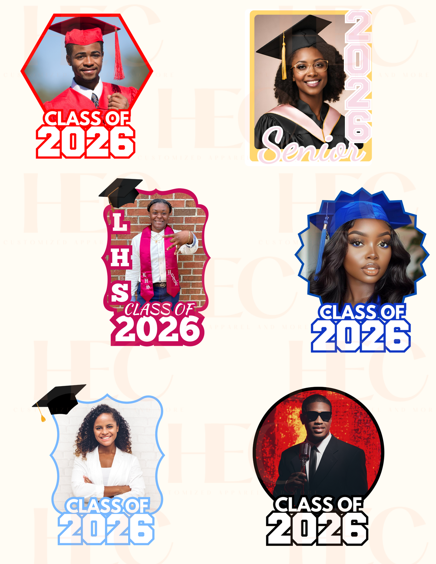 Graduation Fans (5 pack)