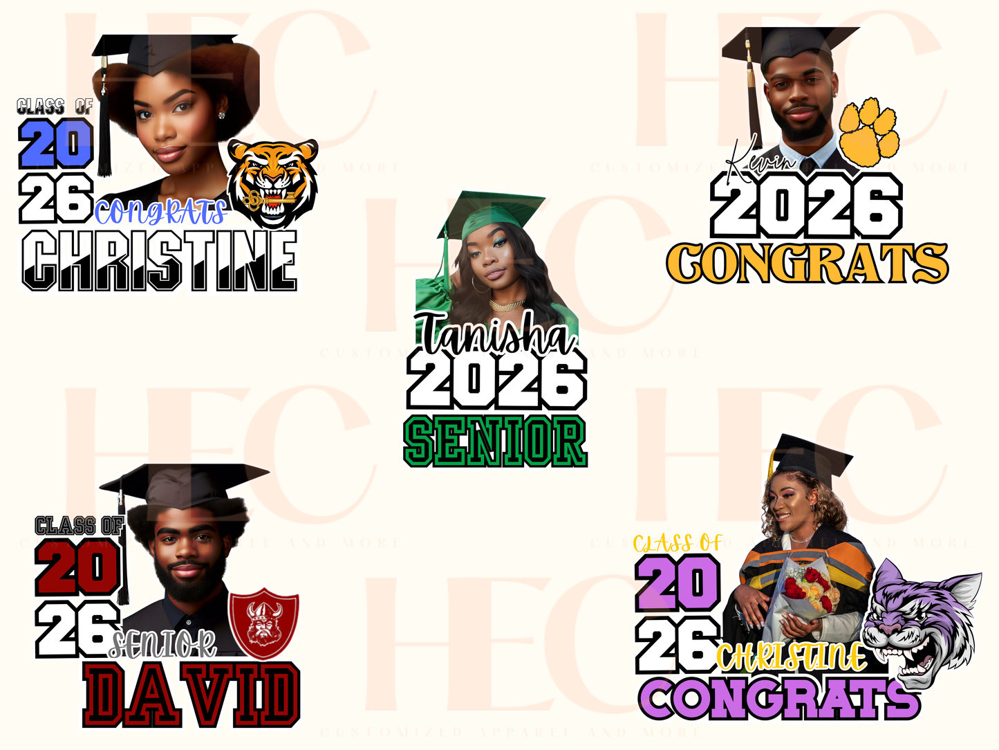 Graduation Fans (5 pack)