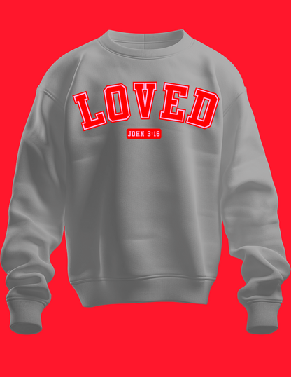 LOVED John 3:16 - Red Letters w/ Pink Outline