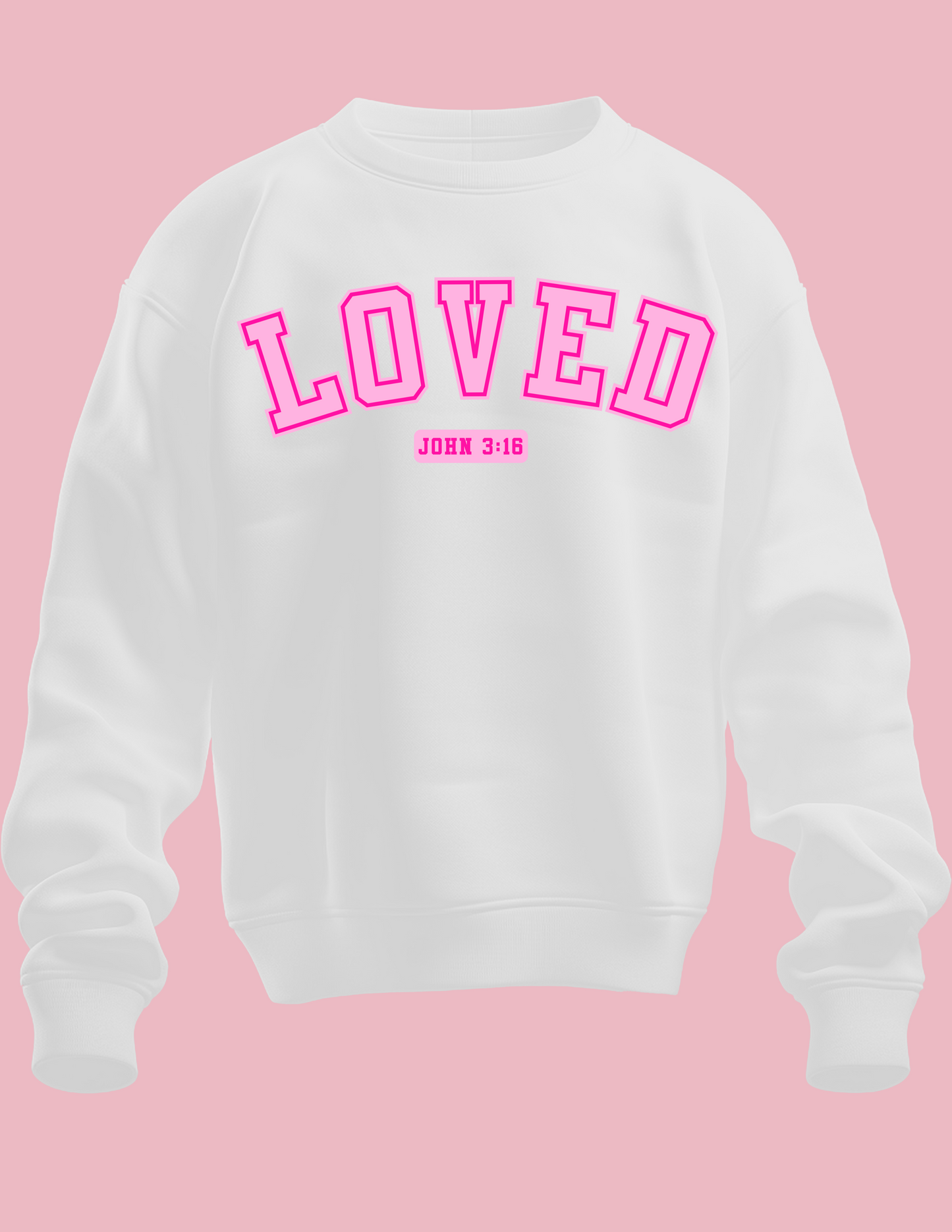 LOVED John 3:16 - Double Pink